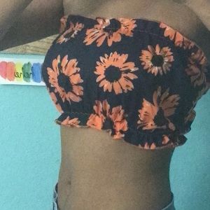 Stretchy sunflower bandeau
